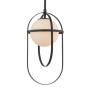 Kalco Lennox 9" Wide Mini Pendant Matte Black