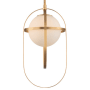 Kalco Lennox 9" Wide Mini Pendant New Brass