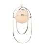 Kalco Lennox 9" Wide Mini Pendant Polished Nickel