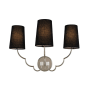 Kalco Sophia 3 Light 14" Tall Wall Sconce Polished Nickel