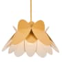 Kalco Flor 18" Wide Pendant White / Yellow