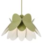 Kalco Flor 26" Wide Pendant White / Green