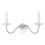 Kalco Venus 2 Light 11" Tall Wall Sconce with Crystal Accents Pewter