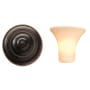 Kalco Additional Finish and Shade Options for Mirabelle 5 Light Chandelier Antique Copper with Stone 1576