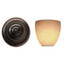 Kalco Additional Finish and Shade Options for Amelie 2 Light Bathroom Vanity Light Antique Copper / Smoked Taupe 1305