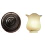 Kalco Additional Finish and Shade Options for Amelie 2 Light Bathroom Vanity Light Antique Copper / Petite Victorian 1355