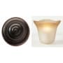 Kalco Additional Finish and Shade Options for Amelie 2 Light Bathroom Vanity Light Antique Copper / Fading-edge Taupe 1426