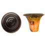 Kalco Additional Finish and Shade Options for Amelie 2 Light Bathroom Vanity Light Antique Copper / Penshell PS15