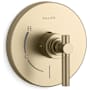 Kallista Central Park West Pressure Balance Trim w/ Lever Handle Brushed French Gold