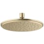 Kallista 1.75 GPM Rain Shower Head with Air Induction Brushed French Gold