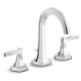 Kallista For Town by Smith 1.2 GPM Widespread Bathroom Faucet with Tall Spout, Lever Handle, and Pop-Up Drain Assembly Polished Chrome
