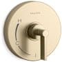 Kallista One Lever Handle Pressure Balanced Valve Trim - Less Rough In Brushed French Gold