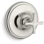 Kallista Bellis Pressure Balance Valve Cross Handle Nickel Silver
