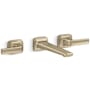 Kallista Per Se 1.2 GPM Wall Mounted Widespread Bathroom Faucet Brushed French Gold