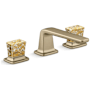Kallista Per Se 1.2 GPM Widespread Bathroom Faucet with Gold Flake Handles Brushed French Gold