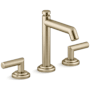 Kallista Pure Paletta by LK 1.2 GPM Widespread Bathroom Faucet with Tall Spout and Pop-Up Drain Assembly Brushed French Gold