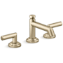 Kallista Pure Paletta by LK 1.2 GPM Widespread Bathroom Faucet with Pop-Up Drain Assembly Brushed French Gold
