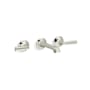 Kallista Script 1.2 GPM Wall Mounted Widespread Bathroom Faucet Polished Nickel