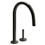 Kallista One 1.8 GPM Single Hole Pull Down Kitchen Faucet Polished Graphite