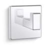 Kallista Grid Single Robe Hook Polished Chrome
