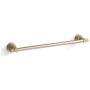 Kallista Central Park West Shower Door 18" Towel Bar Brushed French Gold