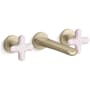 Kallista 002 Collection 1.2 GPM Wall Mounted Vessel Widespread Bathroom Faucet with Pop-Up Drain Assembly Brushed French Gold