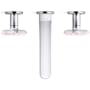 Kallista 002 Collection 1.2 GPM Wall Mounted Vessel Widespread Bathroom Faucet with Pop-Up Drain Assembly Polished Chrome