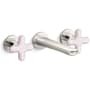 Kallista 002 Collection 1.2 GPM Wall Mounted Vessel Widespread Bathroom Faucet with Pop-Up Drain Assembly Polished Nickel