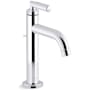 Kallista Vir Stil Minimal 1.2 GPM Single Hole Bathroom Faucet with Pop-Up Drain Assembly Polished Chrome