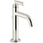 Kallista Vir Stil Minimal 1.2 GPM Single Hole Bathroom Faucet with Pop-Up Drain Assembly Polished Nickel