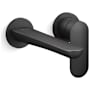 Kallista 002 Collection 1.2 GPM Wall Mounted Vessel Single Hole Bathroom Faucet with Pop-Up Drain Assembly Matte Black