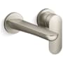 Kallista 002 Collection 1.2 GPM Wall Mounted Vessel Single Hole Bathroom Faucet with Pop-Up Drain Assembly Brushed Nickel