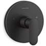 Kallista 002 Collection Thermostatic Valve Trim Only with Single Lever Handle - Less Rough In Matte Black