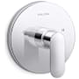 Kallista 002 Collection Thermostatic Valve Trim Only with Single Lever Handle - Less Rough In Polished Chrome