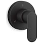 Kallista 002 Collection Single Handle Transfer Valve Trim - Less Rough-In Matte Black