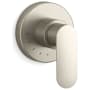 Kallista 002 Collection Single Handle Volume Control Valve Trim - Less Valve Brushed Nickel