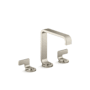 Kallista Guise Collection 1.2 GPM Widespread Bathroom Faucet with Pop-Up Drain Assembly Brushed Nickel