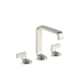 Kallista Guise Collection 1.2 GPM Widespread Bathroom Faucet with Pop-Up Drain Assembly Polished Nickel