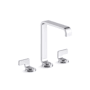 Kallista Guise Collection 1.2 GPM Vessel Widespread Bathroom Faucet with Pop-Up Drain Assembly Polished Chrome