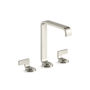 Kallista Guise Collection 1.2 GPM Vessel Widespread Bathroom Faucet with Pop-Up Drain Assembly Polished Nickel