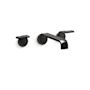 Kallista Guise Collection 1.2 GPM Wall Mounted Vessel Widespread Bathroom Faucet Polished Graphite