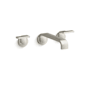 Kallista Guise Collection 1.2 GPM Wall Mounted Vessel Widespread Bathroom Faucet Polished Nickel