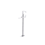Kallista Guise Collection Floor Mounted Clawfoot Roman Tub Filler Polished Chrome