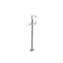 Kallista Guise Collection Floor Mounted Clawfoot Roman Tub Filler Polished Nickel