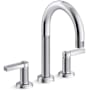 Kallista Vir Stil by L Kirar Deck Mounted Roman Tub Filler Polished Chrome