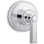 Kallista Vir Stil by L Kirar Single Handle Volume Control Valve Trim - Less Valve Polished Chrome