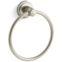 Kallista Vir Stil by L Kirar 6-3/8" Wall Mounted Towel Ring Brushed Nickel (PVD)