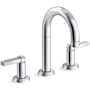 Kallista Vir Stil Minimal 1.2 GPM Widespread Bathroom Faucet Polished Chrome