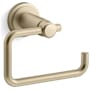 Kallista Vir Stil Minimal Wall Mounted Euro Toilet Paper Holder Brushed French Gold