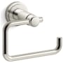 Kallista Vir Stil Minimal Wall Mounted Euro Toilet Paper Holder Polished Nickel